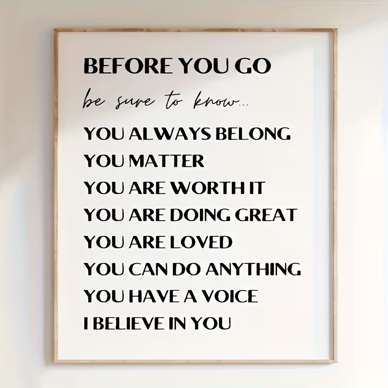 Modern Before You Go Inspirati - огляд і ціна Home Decor Quotes