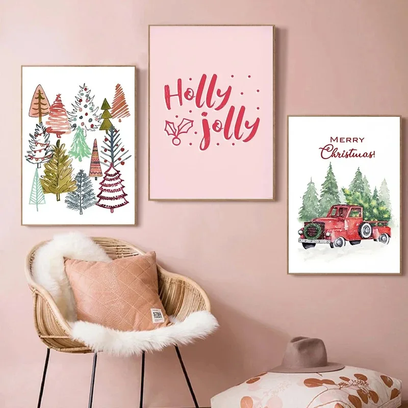 Cartoon Christmas Holiday Tree - огляд і ціна Geometric Wall Art
