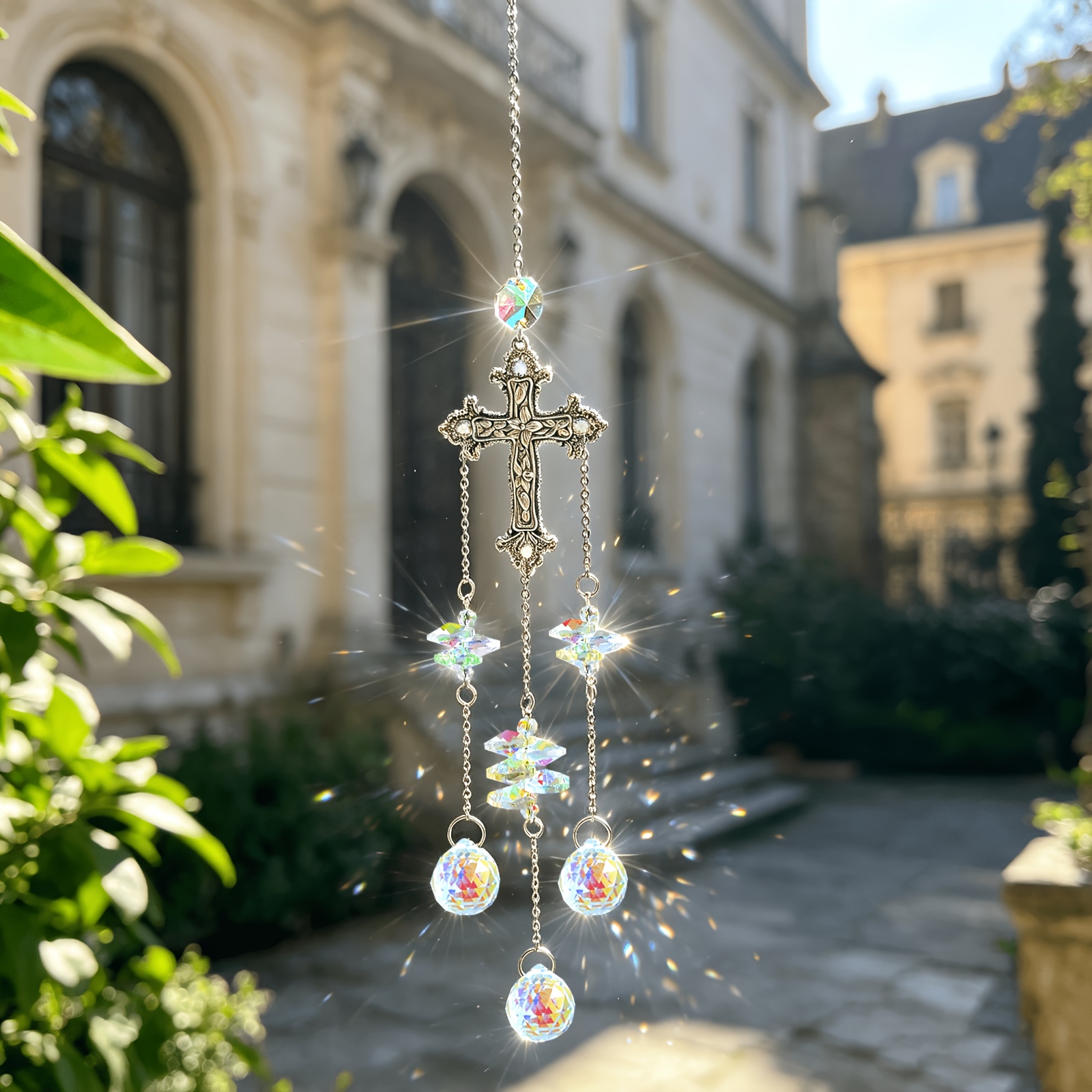Cross-Shaped Sun Catcher Windo - огляд і ціна Crystal Sun Catcher