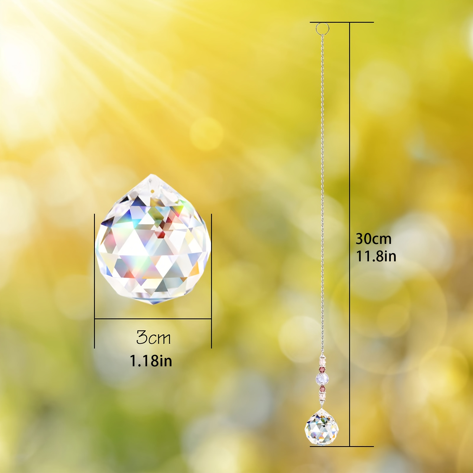 4 Pcs Window Crystal Suncatche - огляд і ціна Crystal Sun Catcher