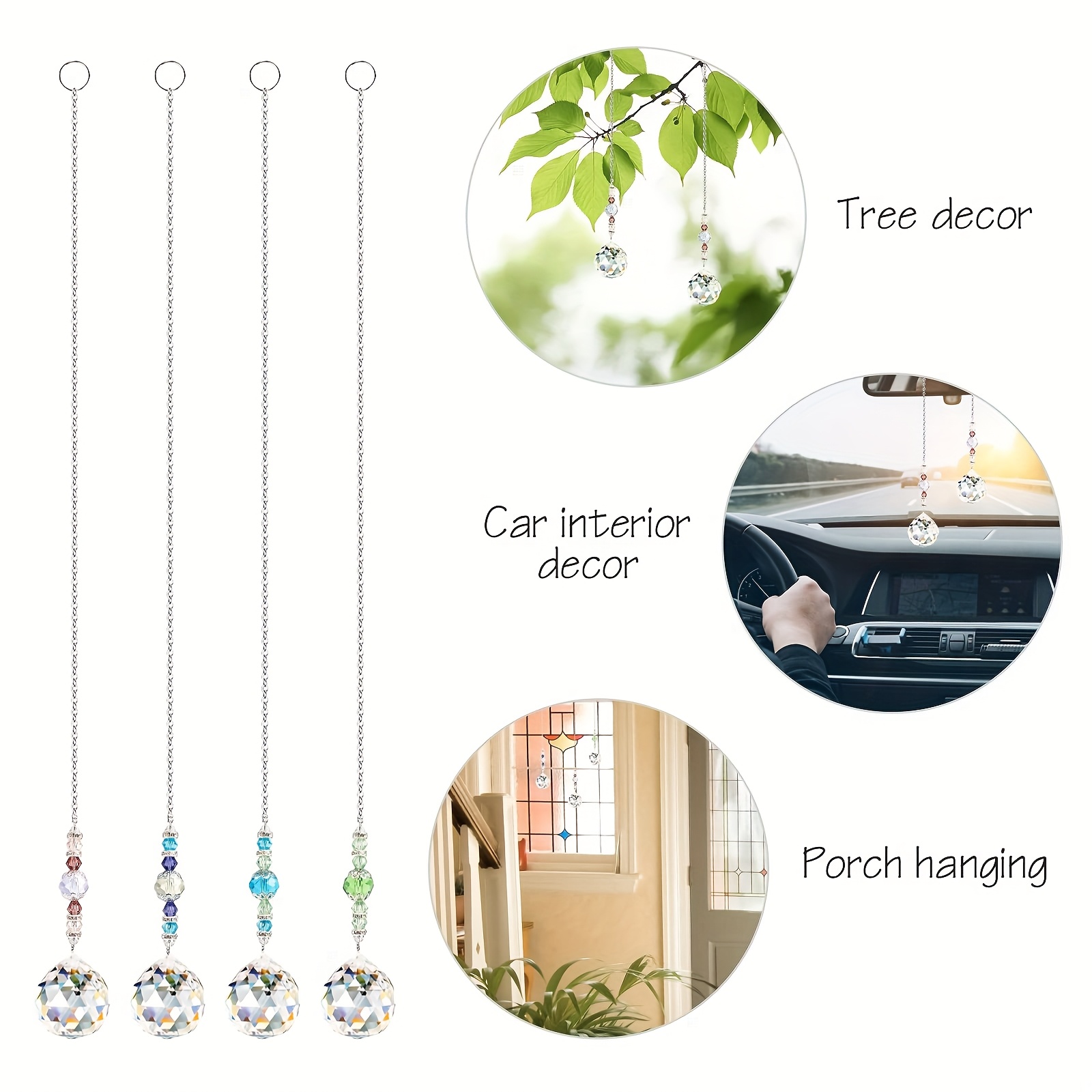 4 Pcs Window Crystal Suncatche - огляд і ціна Crystal Sun Catcher