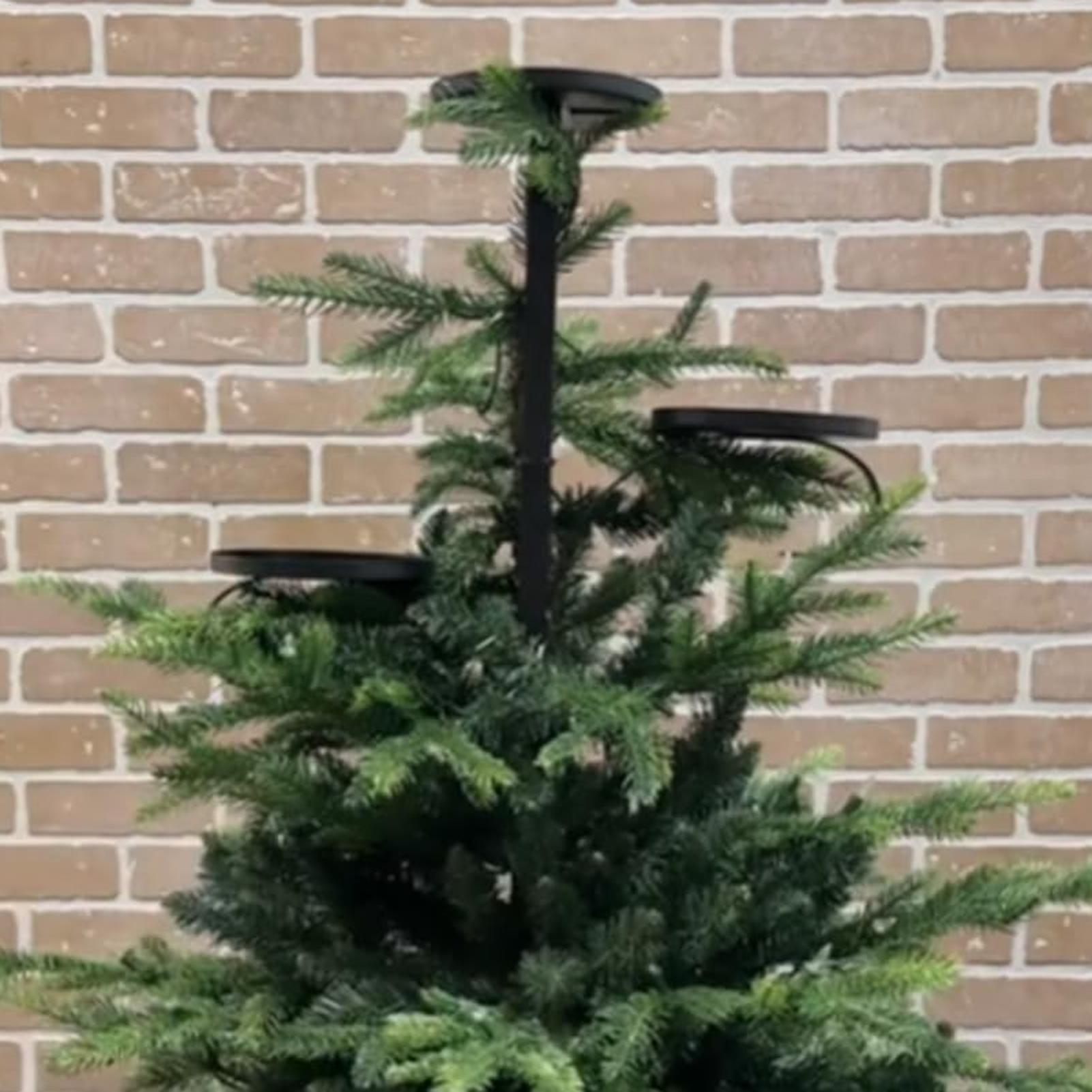 Metal Black Triple Tree Topper - огляд і ціна Home Decor Tree