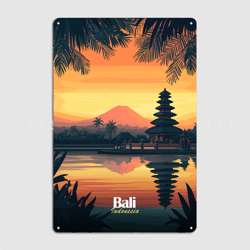 Bali Temple Sunset Travel Scen - огляд і ціна Home Decor Bali