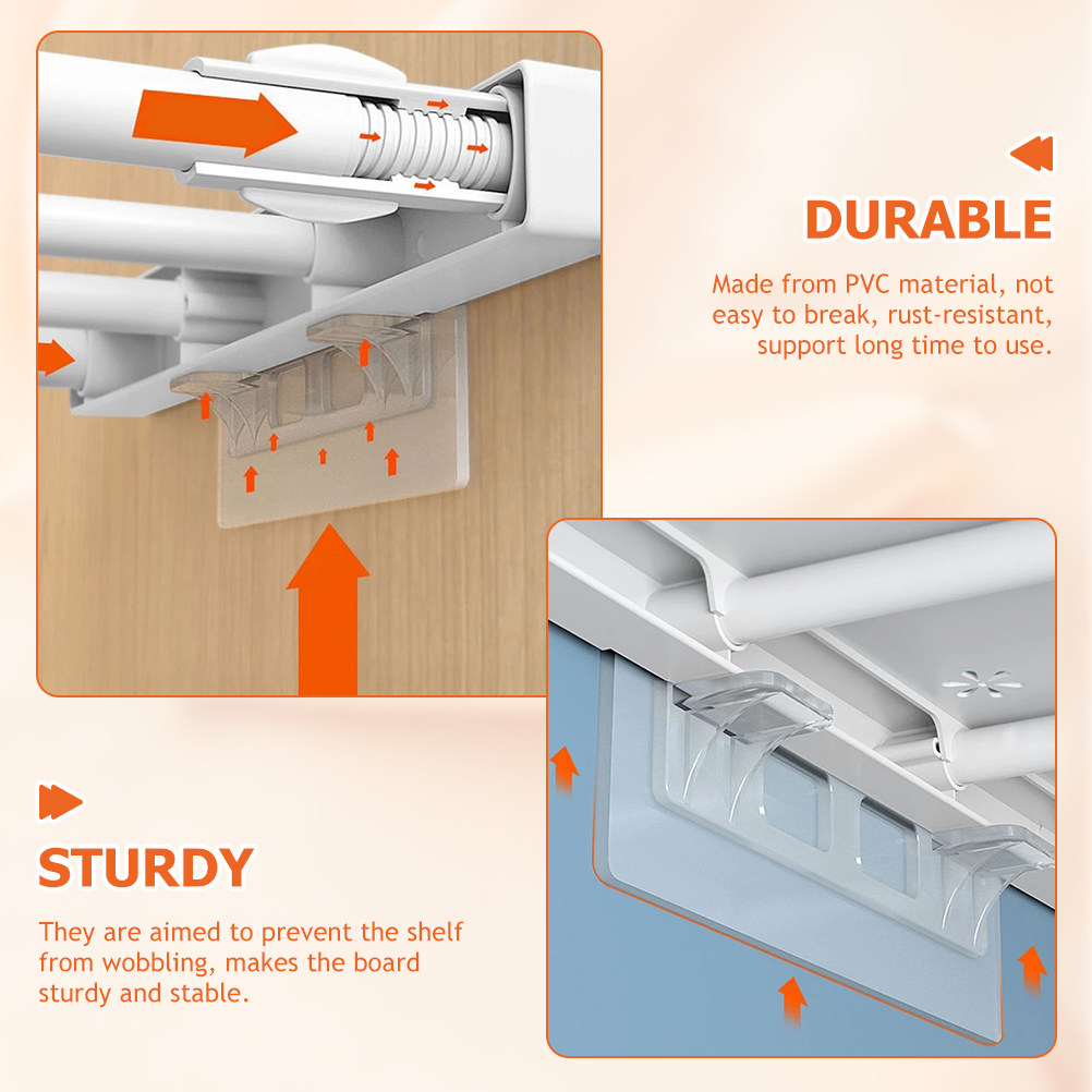 8Pcs Clear Shelf Support Pegs  - огляд і ціна Floating Shelves