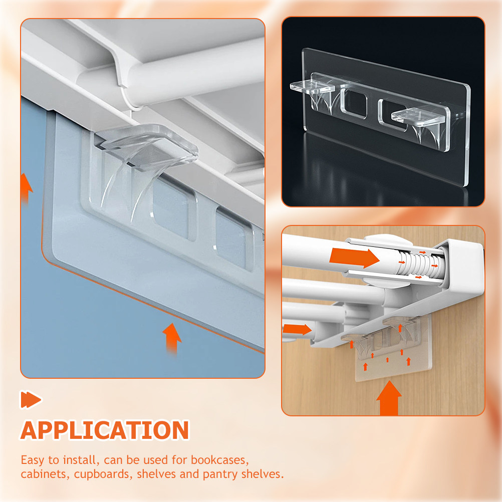 8Pcs Clear Shelf Support Pegs  - огляд і ціна Floating Shelves